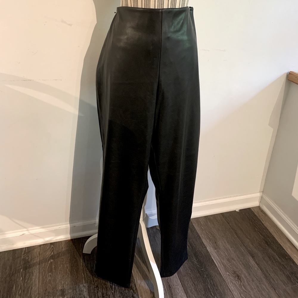 Plus sized fake leather ankle pants from Old Navy